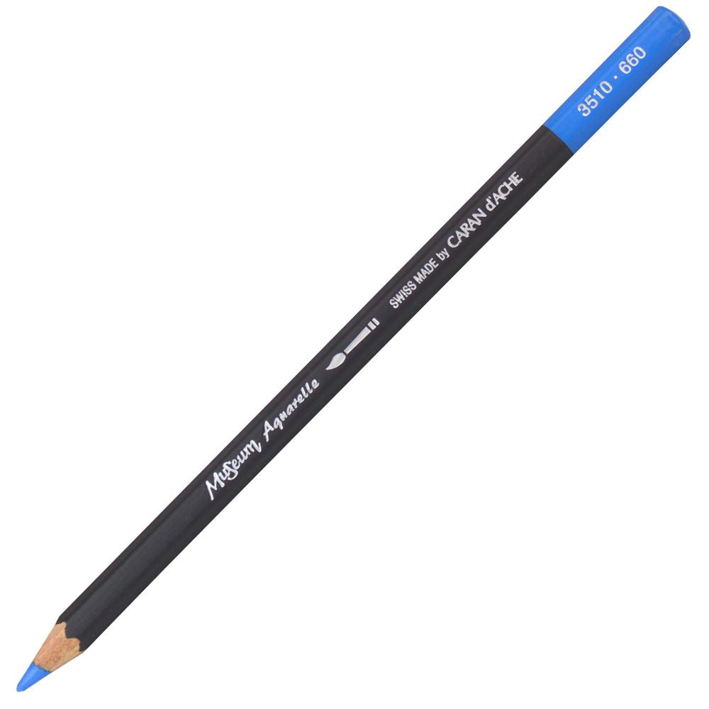 Lápis Aquarelado Caran D'Ache Museum 660 Medium Cobalt Blue